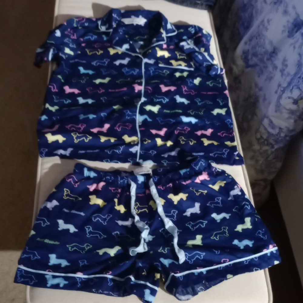 Peter Alexander Dachshund Shorty Pajama Set Size Small
